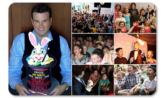 Montage of Mr Magic's Birthday Party Magic Show