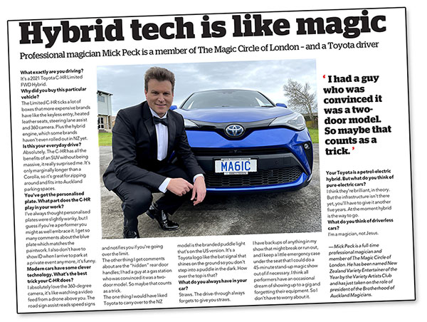 Mick Peck Hybrid Toyota Picture